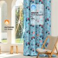 thumbnail image 4 of Monster Cartoon Truck Blue Pattern Blackout Curtains,Triple Weaved Fabric,Thermal Insulated,Room Darkening,Grommet Top,2 Panels,52x108in(132x274cm), 4 of 6