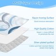 thumbnail image 4 of Ironing Mat Portable Ironing Blanket for Table Top Travel Ironing Pad for Washer Dryer 27.6" x 47.2" Blue and Gray Swirls, 4 of 6