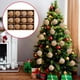 thumbnail image 4 of 12 bolas navideñas de terciopelo plateado con acabado de alambre, adorno colgante para interiores y exteriores, decoración para fiestas, bodas, Halloween, Acción de Gracias, San Valentín., 4 of 5