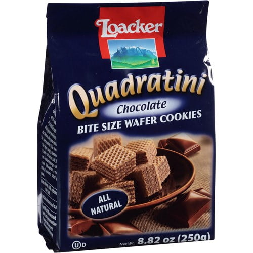 Loacker Quadratini Chocolate Wafer Cookies, 8.82 oz, (Pack ...
