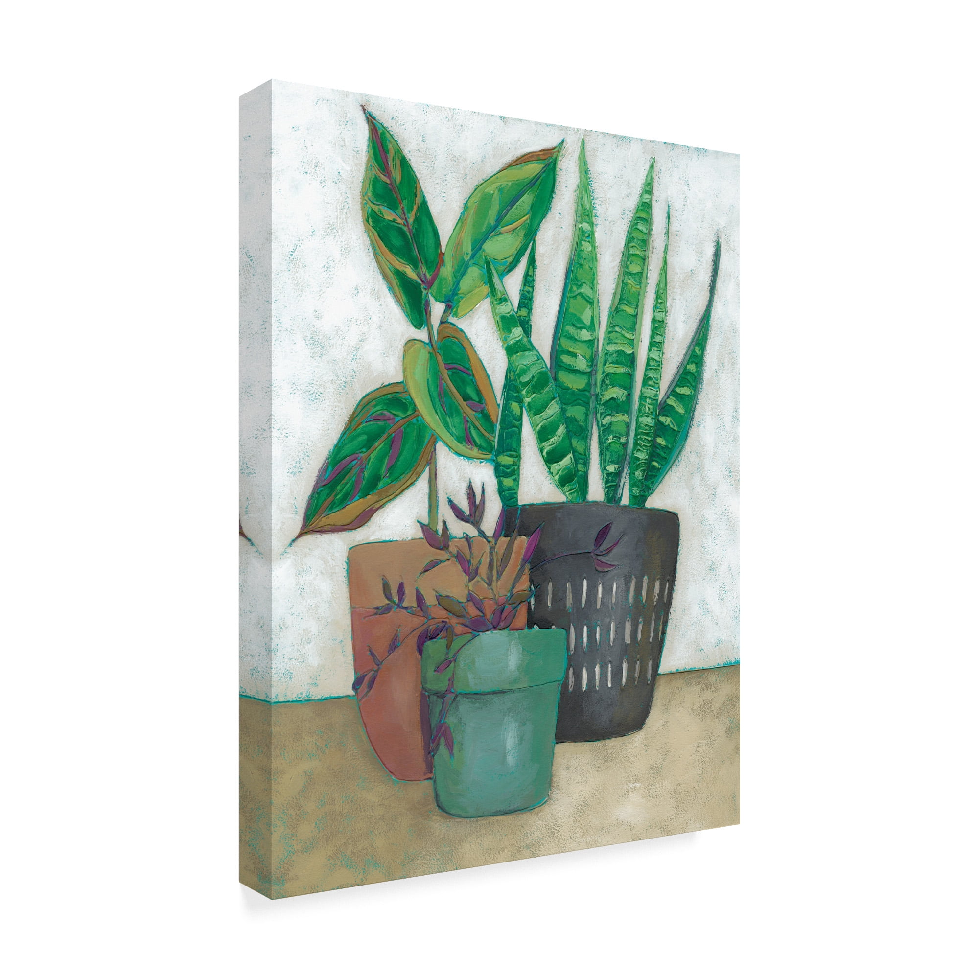 Trademark Fine Art 'House Garden I' Canvas Art by Chariklia Zarris