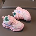 thumbnail image 5 of Sngxgn Toddler Boys Girls Light Up Shoes Flashing Lightweight Mesh Breathable Adorable Running Sneakers for Toddler and Little Kid(Pink,12-18 M), 5 of 7