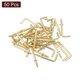 thumbnail image 3 of Ganchos en ángulo recto Uxcell, 50 piezas, ganchos en forma de L de 7/8" atornillables, ganchos de metal en ángulo recto, dorado, 3 of 7