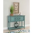 thumbnail image 2 of Linon Console en Bois Duplin en Bleu en Détresse, 2 of 15