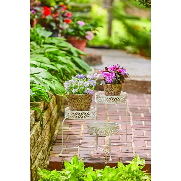 Better Homes and Gardens 3 Tier Outdoor Lattice Plant Stand Walmart