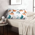 thumbnail image 5 of Plush Throw Pillow Covers, cute Dinosaur pattern Pillow Cases with Invisible Zipper, Breathable Microfiber Pillow Cases Standard Size for Sleeping Bedroom Sofa Living Room 20x30, 5 of 5