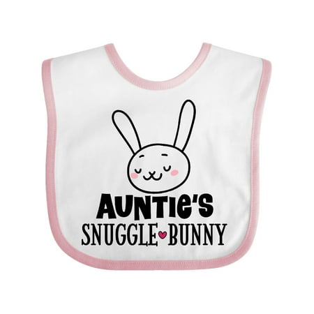 

Inktastic Auntie Snuggle Bunny Easter Outfit Gift Baby Boy or Baby Girl Bib
