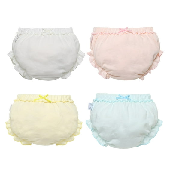 zdhoor Baby Girls Cotton Bloomers Breathable Underwear Undies Briefs Infant Toddler Shorts Panties Type A 90