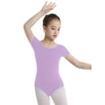thumbnail image 4 of Miutii Kids Girls Athletic Leotard One Piece Ballet Dance Camisole Fitness Unitard Gymnastics Purple 10, 4 of 8