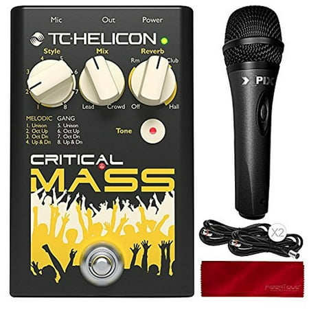 TC Helicon Critical Mass Pedal Vocal Effect Processor with Xpix Studio (Best Vocal Effects Processor)