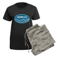 thumbnail image 5 of CafePress - Adirondacks New York Outdoors Pajamas - Women's Short Sleeve Print T-Shirt and Pants Dark Cotton Pajama Set, 5 of 7