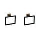 thumbnail image 2 of Juego de accesorios para baño Billuyoard Kit Anillo de oro negro 2Conjunto Acero inoxidable, 2 of 6