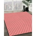thumbnail image 2 of Ahgly Company Indoor Square Patterned Fire Engine Red Area Rugs, 6' Square, 2 of 6