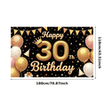 thumbnail image 3 of Elegant Design Happy Birthday Banner Golden Balloons Milestone Birthday Party Decoration Party Backdrop Balloon Celebration Banner for Birthday Party Event Decoration Celebration, 3 of 8