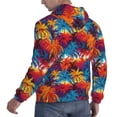 thumbnail image 6 of Fotbe Men's Hoodie with Colorful Hawaii Palms Pattern - Kangaroo Pocket Pullover Hooded Sweatshirt, Perfect for Daily Wear, Travel, and Home-XX-Large, 6 of 7