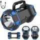 thumbnail image 1 of Farol de camping recargable LED de 1500 lúmenes, 8 modos de luz, color azul, 1 of 9
