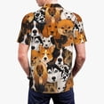 thumbnail image 4 of Balery Dogs Different Breeds Printed Men’s Short Sleeve Polo Shirt, Midweight Men's Shirt,Golf Polo shirts -XX-Large, 4 of 9