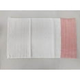thumbnail image 2 of Fennco Styles Two Tone Terry Cotton Towels with Linen Border 12x20 Inch Guest Towels, Set of 4 – Rose Modern Hand Towels for Bathroom Décor, Bar Accessories, Wedding Gifts, 2 of 3