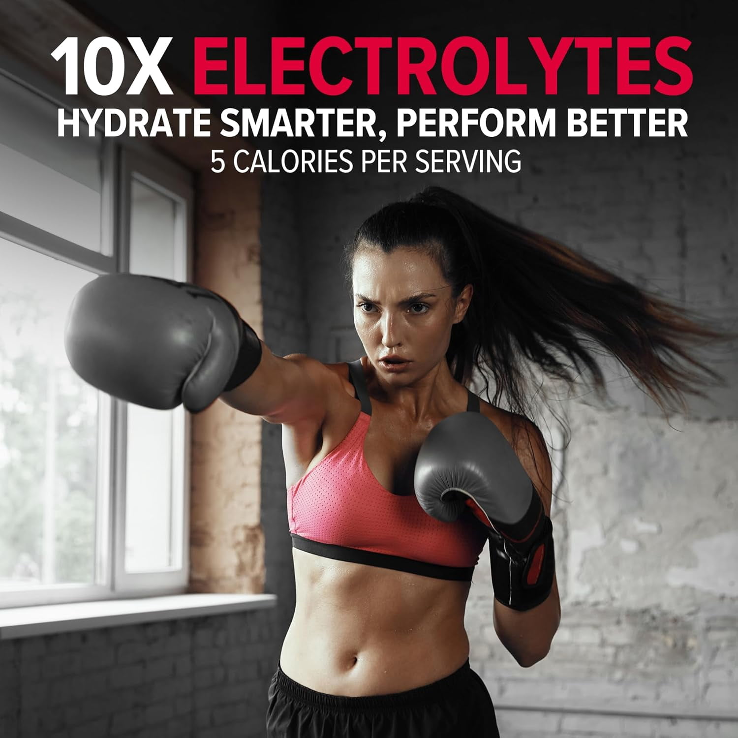 10X Health Electrolytes Powder Drink Mix, Strawberry Lemonade, Sugar-Free, with Potassium, Magnesium, Sea Salt, Non-GMO, 30 Stickpacks