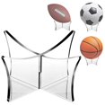 thumbnail image 6 of Plastic Acrylic Sports Ball Stand, Basketball Soccer Display Holder, Acrylic Ball Display Stand Holder for Sports Basketball Soccer Volleyball Souvenir, 6 of 7