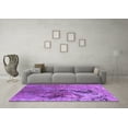 thumbnail image 3 of Ahgly Company Indoor Round Oriental Purple Industrial Area Rugs, 3' Round, 3 of 4