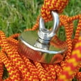 thumbnail image 3 of DIYMAG Strong Neodymium Fishing Magnets, 300 lbs(136 KG) Pulling Force Rare Earth Magnet with Countersunk Hole Eyebolt Diameter 1.98 inch(50 mm) for Retrieving in River and Magnetic Fishing, 3 of 6