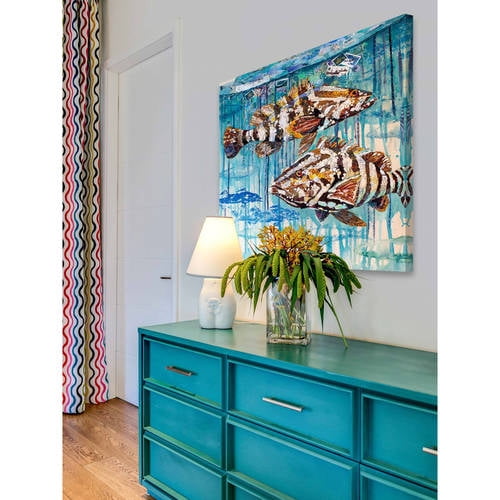 "Flic and Flac" Painting Print on Wrapped Canvas