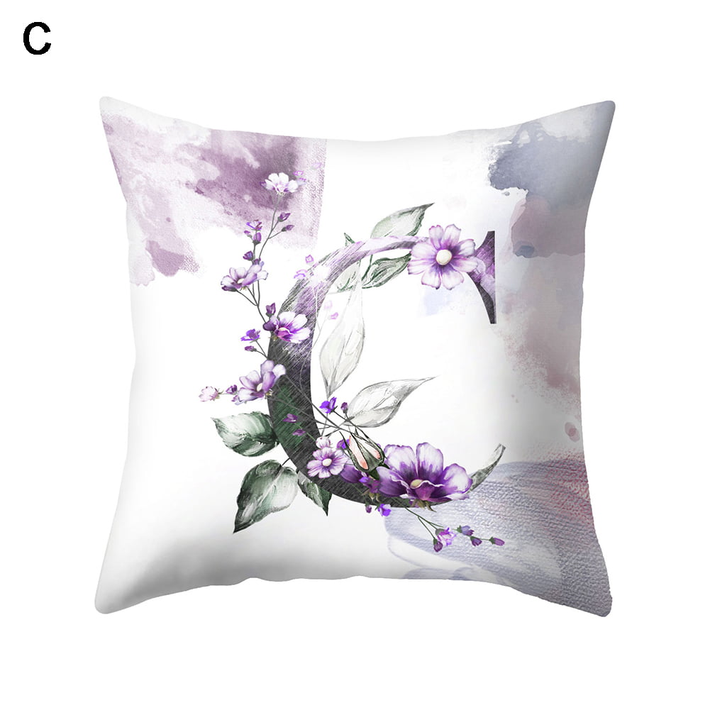 Details about   English Letters print Pillow Case Cover Polyester Pillowcases Home Bedding Decor 