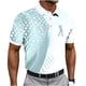 thumbnail image 2 of Blusa y camisa de manga corta con cuello vuelto para hombre, blusa informal con botones y estampado geométrico, blusa de manga corta con cuello vuelto para hombre, 2 of 5