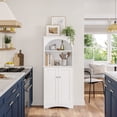 thumbnail image 5 of RiverRidge Two-Door Tall Kitchen Pantry Storage Cabinet with Open Shelves - White, 5 of 7