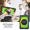 thumbnail image 2 of For Samsung Galaxy Tab S6 Lite 10.4 inch, 360 Rotating Shockproof Cover with Stand, Screen Protector, Shoulder Strap (SM-P610/P615/P613/P619), Lime PC, 2 of 7