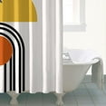 thumbnail image 5 of Waterproof Abstract Art Vintage Shower Curtain 72x84 Inch Boho Style Polyester Unique Shower Curtain for Bathroom Hotel Home Decor with 12 Plastic Hooks, 5 of 5