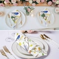 thumbnail image 2 of Colorful Birds Cloth Napkins, Branch Animal Spring Branch Leaf Summer Washable and Reusable Dinner Napkins Set of 8, Table Napkin for Kitchen Party Birthday Wedding Hotel Housewarming 20"x20", 2 of 8