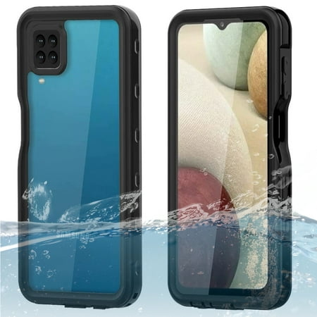 AICase For Samsung Galaxy A12 5G Waterproof Case Built-in Screen Protector Shockproof Rugged Heavy Duty Full Cover