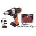 thumbnail image 2 of Taladro/atornillador Matrix Inalambrico Black & Decker 20v + 1 Juego de Brocas, 2 of 6