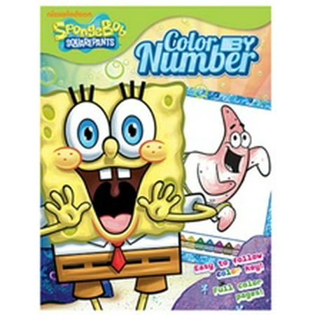 spongebob squarepants color by number 20pg color by number coloring