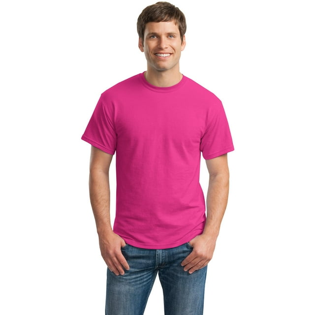 Gildan T-Shirt pour Hommes à Manches Courtes DryBlend 50 Coton/50 Polyester - 8000