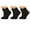 Black, variant on Women's Diabetic Ankle Socks - 3 Pairs, Soft Cotton, Non-Binding, Seamless Toe, Circulation Support, Shoe Size 5-7 (Black)