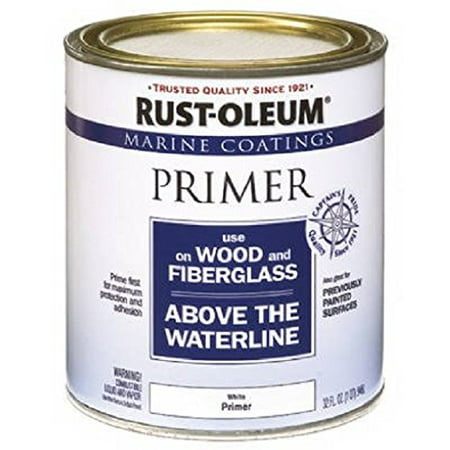 Marine Wood and Fiberglass Primer for Above Waterline 1-Quart by Rust (Best Marine Paint For Wood)