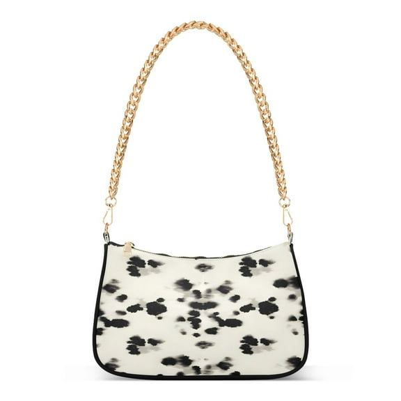 Ryvnso Art Leopard Womens Chain Shoulder Bag Tote Handbags Clutch Hobo Purse with Zipper for Travel