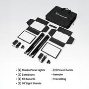 Lume Cube Studio Panel LED 2-Light Kit with Barndoors and Stand