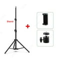 thumbnail image 1 of Live Tripod Video Recording Selfie Landing Monpod Foldable 56cm-160cm Extendable Mobile Phone Stand Holder For All Phone Camera With Clamp, 1 of 6