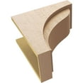thumbnail image 6 of 9"W x 18"D x 18"H Classic Helena Rough Cedar Woodgrain TimberThane Corbel, Primed Tan, 6 of 6