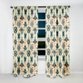 thumbnail image 2 of Designart "Boho Treasures Unearthed I" Geometric Blackout Curtain Panels, 2 of 4
