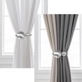 thumbnail image 5 of JeashCHAT Curtain Tiebacks Decorative Window Curtain Holdback Buckle Tie Back Holder for Home and Office 1Pc Silver, 5 of 6