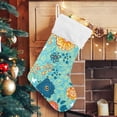 thumbnail image 5 of Coolnut 17.7 Inch Christmas Stockings, 1 PCS Plants Flowers Green Presonalized Large Stocking Sock for Family Holiday Xmas Party Decorations, 5 of 7