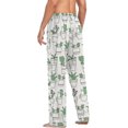 thumbnail image 6 of Top-kevin White Cats in Homeplants Pattern Stars Pajama Pants for Men Men's Pajama Pants Mens Pajama Bottoms with Drawstring, 6 of 13