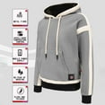 thumbnail image 4 of skpabo Heated Clothing for Men Fleece Hoodies Winter Warm Fluffy Heated Body WarmerThermal Sweatshirt USB Charging Electric Heated Pullover Tops for Outdoor (No Battery), 4 of 7