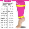 thumbnail image 4 of Mojo Compression Socks Footless for Men & Women (3 Pairs) 20-30mmHg Pink, 7X-Large, 4 of 5