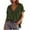 Army Green, variant on JIUIKE Oversized Tops for Women Short Sleeve T-Shirts Deep V Neck Solid Color Loose Fitting Tees